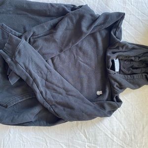 Dutch Bros black peace sign hoodie